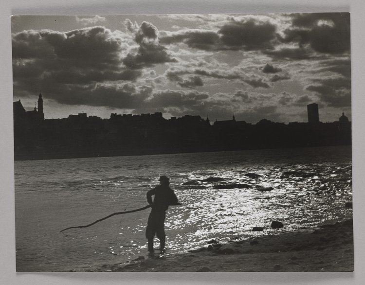 Panorama of Warsaw from the side of Praga