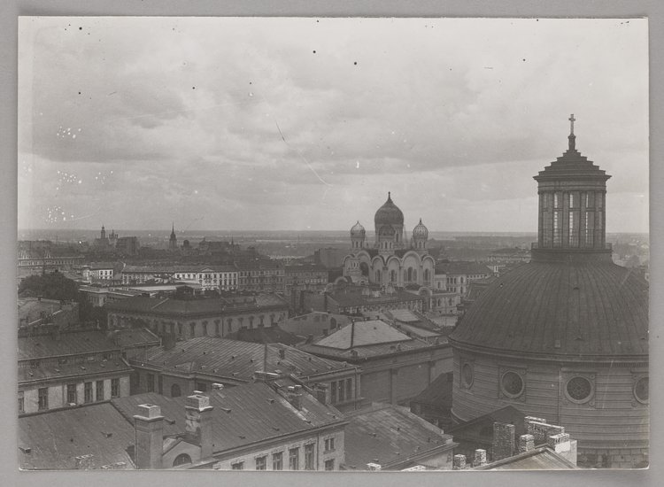 Panorama miasta z kamienicy Goldstanda przy ulicy Kredytowej
