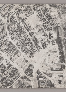 Fotoplan Warszawy (fragment) - rejon Zamku Królewskiego i Starego Miasta