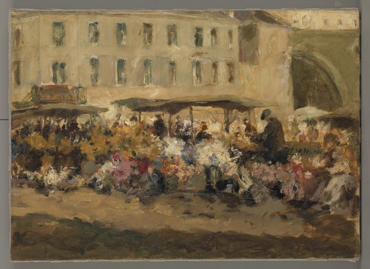 Targ na kwiaty na Mariensztacie