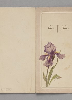 Karnet balowy należący do panny Sławęckiej zawierający wiersz zapisany w dniu 9 lutego 1904 r.