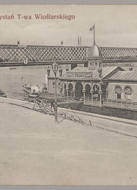Przystań Warszawskiego Towarzystwa Wioślarskiego przy moście Kierbedzia