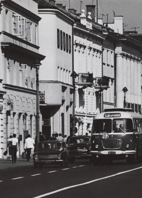 Perspective view of Nowy Świat St.