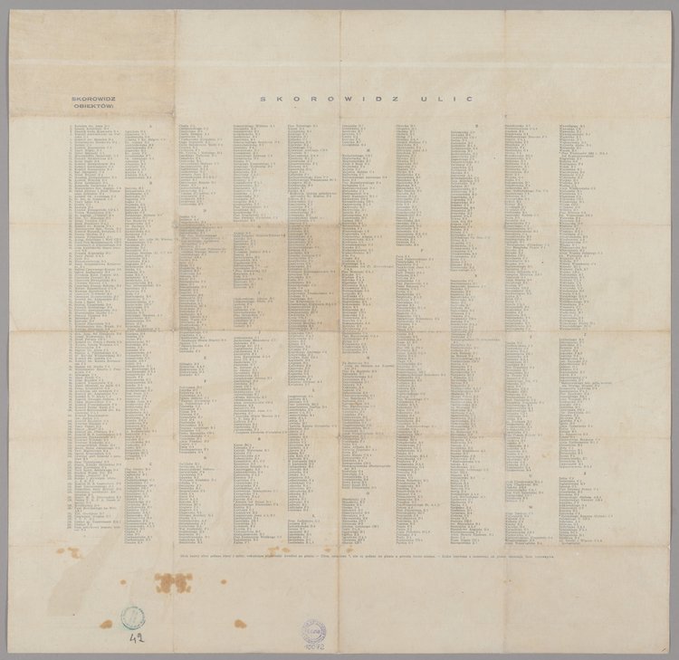 Plan Wielkiej Warszawy, 1:30 000