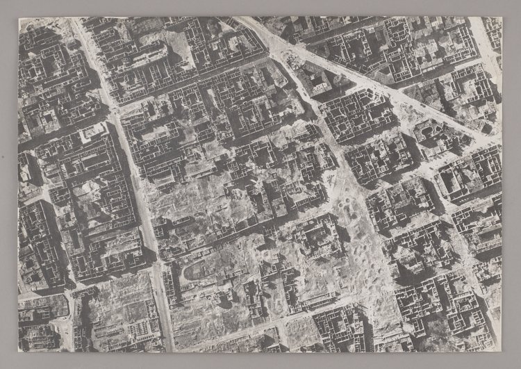 Fotoplan Warszawy, fragment Śródmieścia