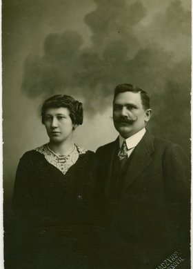 Portret pary małżonków z rodziny Reiffów i Kleinschmidtów