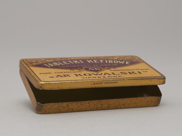 Pudełko apteczne po tabletkach kefirowych