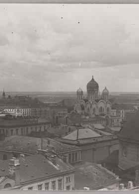 Panorama miasta z kamienicy Goldstanda przy ulicy Kredytowej