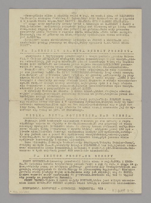 Gazeta Wiadomości informacyjne Brzasku. Wydanie specjalne dla Harcerskich Batalionów. Warszawa Walcząca z 12 września 1944 r.