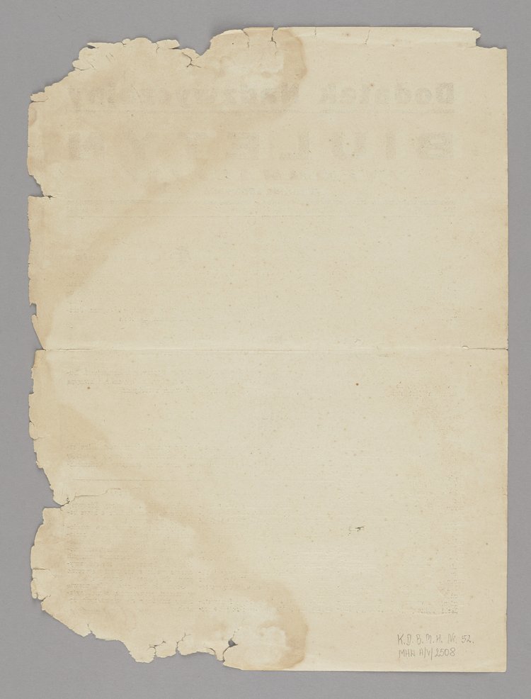 Gazeta Biuletyn Informacyjny. Wydanie codzienne. Dodatek nadzwyczajny, R. VI, Nr 36 (243) z 2 sierpnia 1944 r.