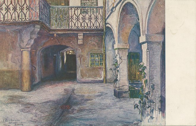 Podwórze kamienicy Fukiera