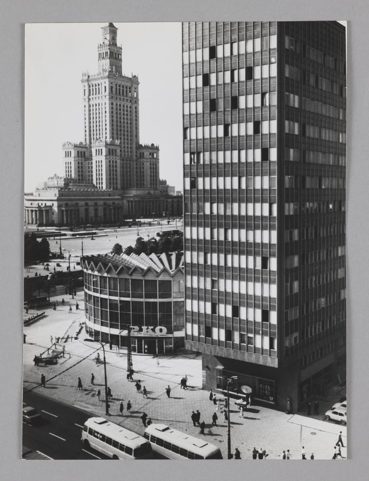 City center, the Palace of Culture and Science, the PKO Rotunda and Universal office building