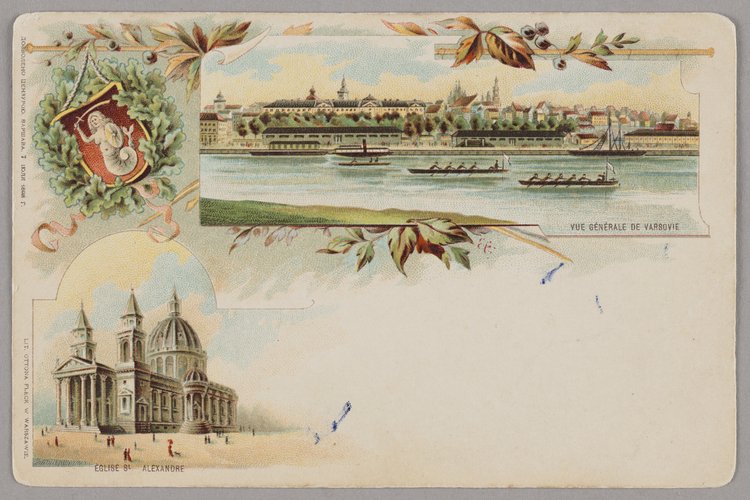 Mozaika widoków - panorama Starego Miasta, kościół św. Aleksandra