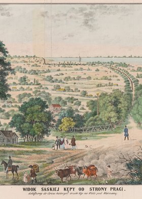 Widok Saskiej Kępy od strony Pragi