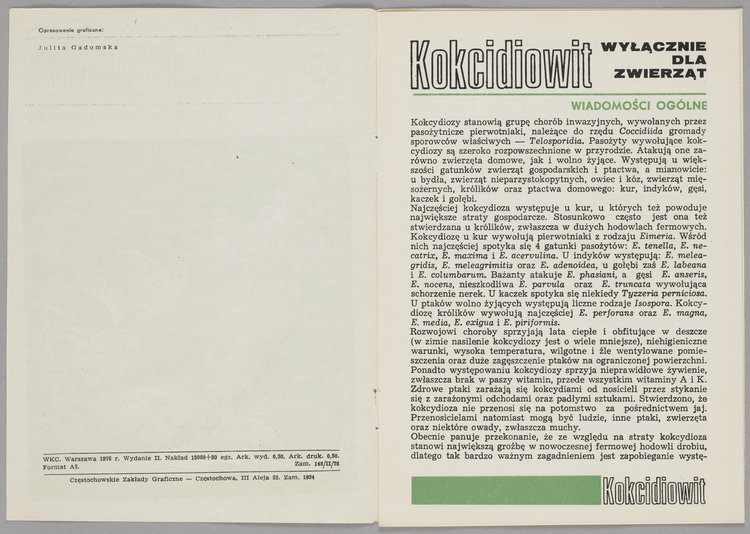 Broszura informacyjna leku Kokcidowit