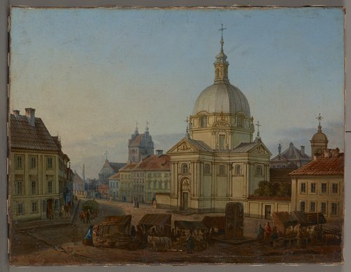 Rynek Nowego Miasta z kościołem Sakramentek