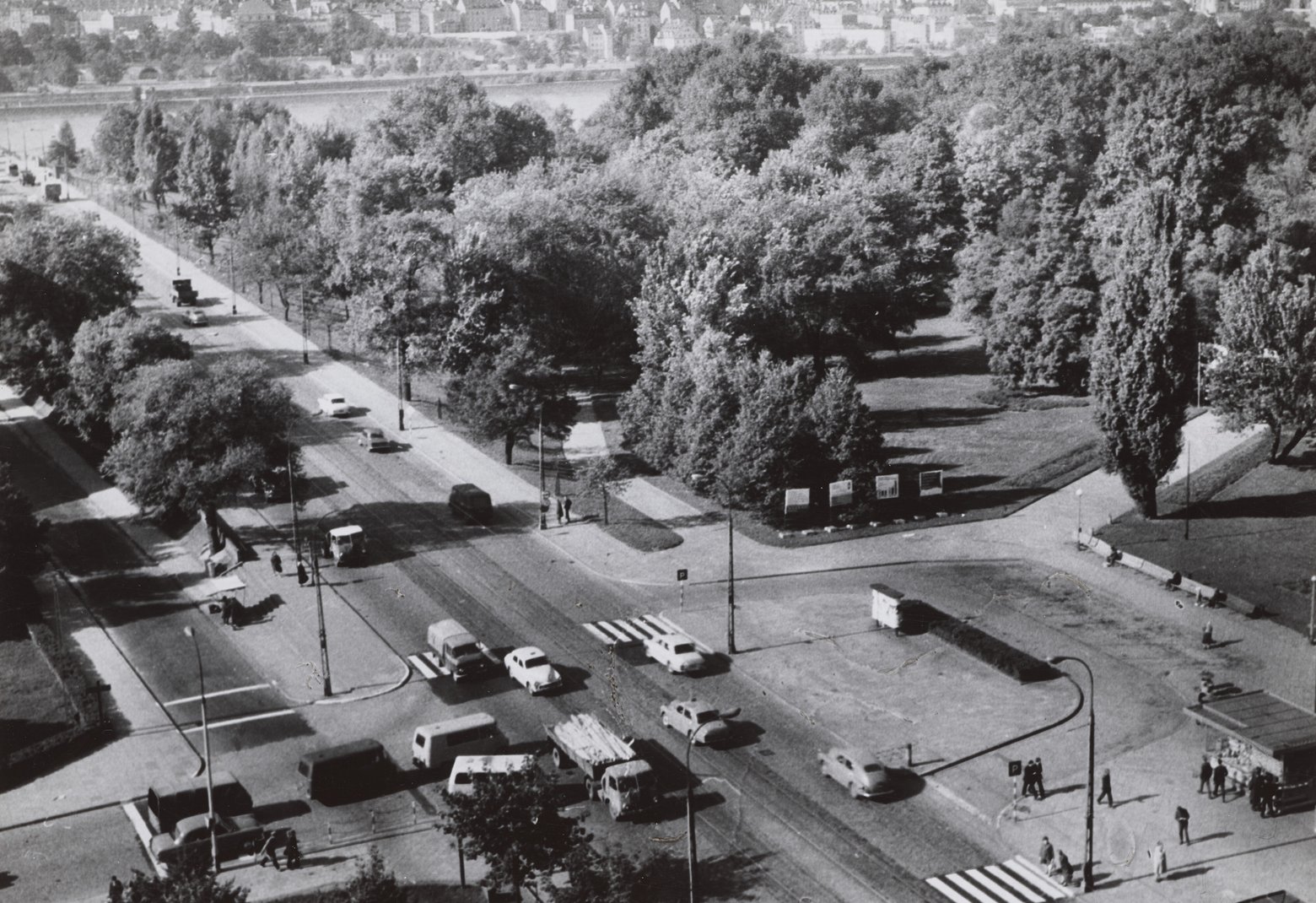 Widok na park Praski i Stare Miasto