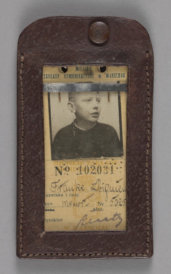 Legitymacja tramwajowa służbowa Zbigniewa Franke autorstwo nieznane 1943