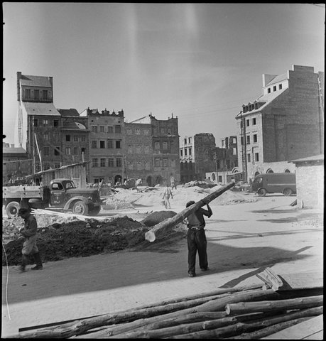 Alfred Funkiewicz, Odbudowa Rynku Starego Miasta, 1951