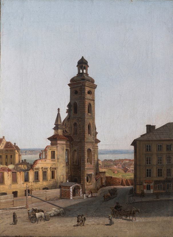 Rozbiórka kościoła św. Klary i klasztoru Bernardynek Balukiewicz, Józef Tadeusz po 1850