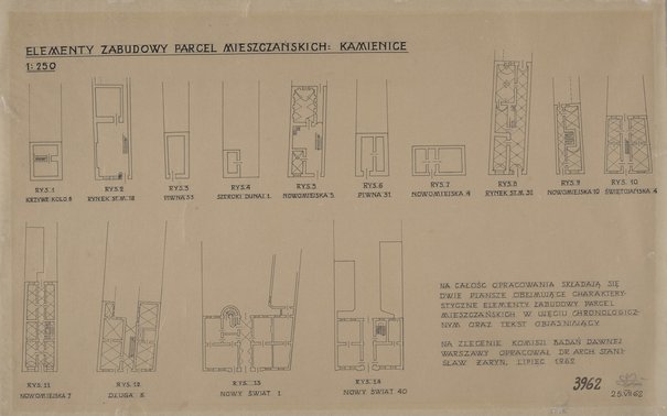 Dokumentacja z badań KBDW, sekcja architektoniczna