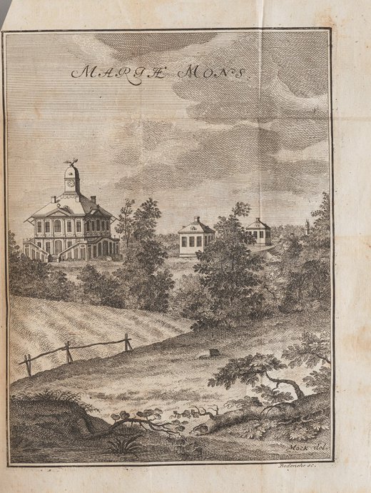 Christiana H. Erndtelia, Warsavia Physice Illustrata…, Letni pałacyk i ogród w Marymoncie, przed 1730