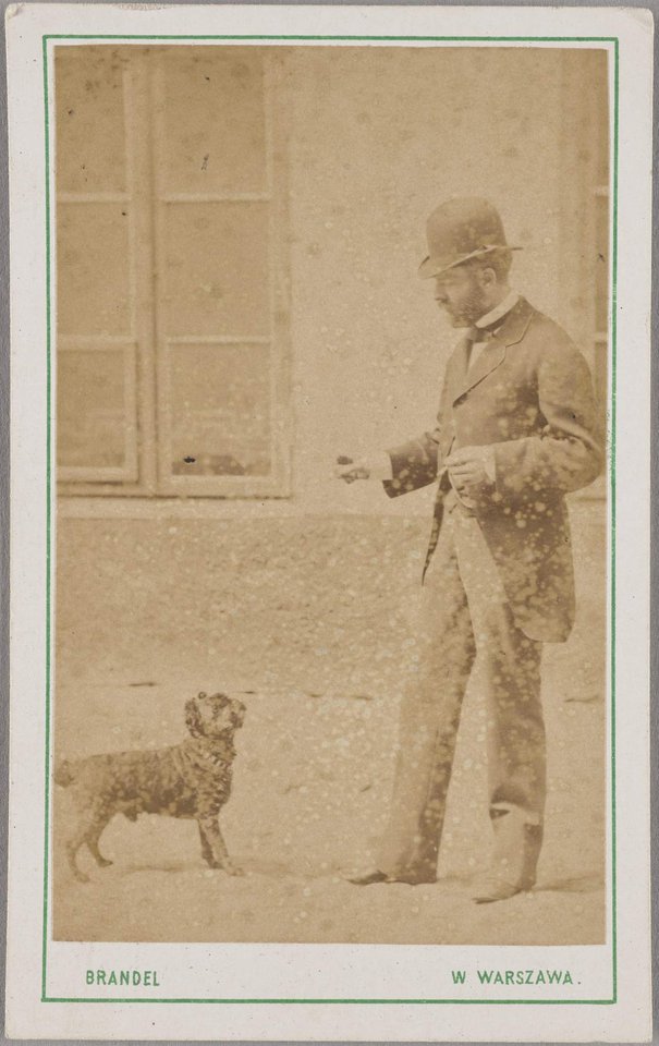 Mężczyzna z psem, 1877