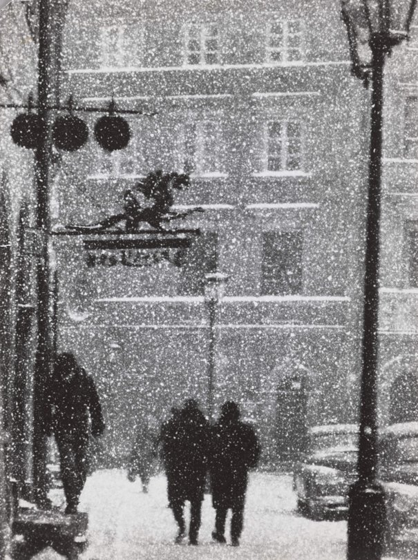 Edward Hartwig, Rynek Starego Miasta zimą, 1953 - 1962