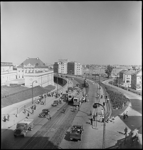 Alfred Funkiewicz, Trasa W-Z i pałac Pod Blachą, 1951