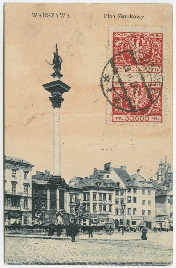 Karpowicz Franciszek, Kolumna Zygmunta III Wazy przy placu Zamkowym, między 1918 - 1919