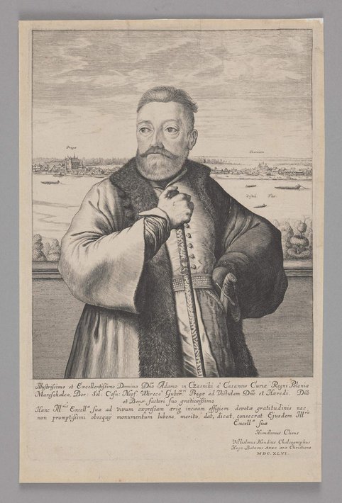 Willem Hondius, Portret Adama Kazanowskiego (ok. 1599-1649), 1646