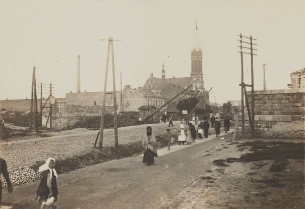 Erich Wunderlich, Ulica Wolska, widok w kierunku wschodnim, ok. 1918