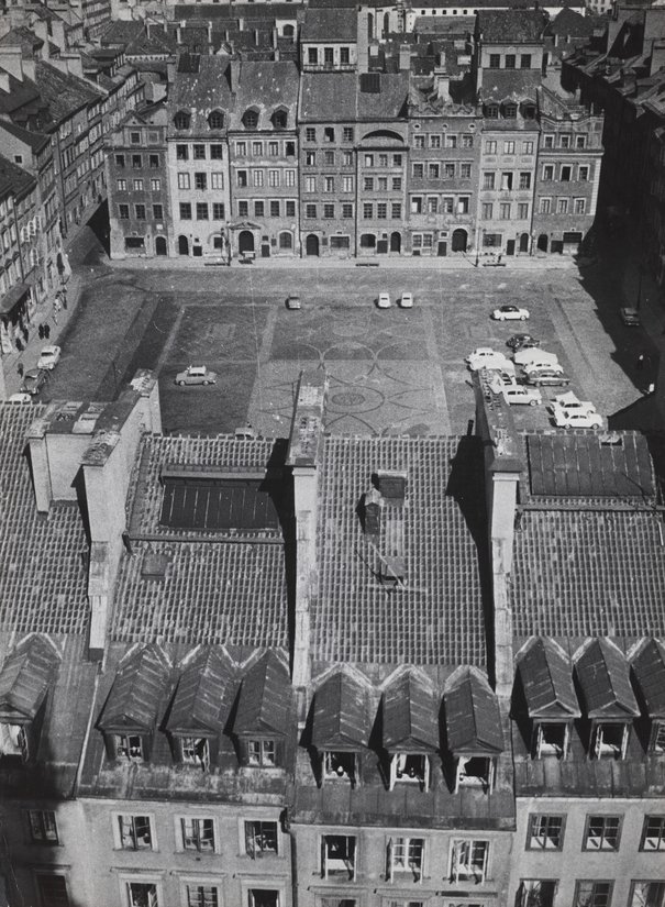 Edward Hartwig, Widok Rynku Starego Miasta z wieży kościoła Matki Bożej Łaskawej, 1963 - 1973