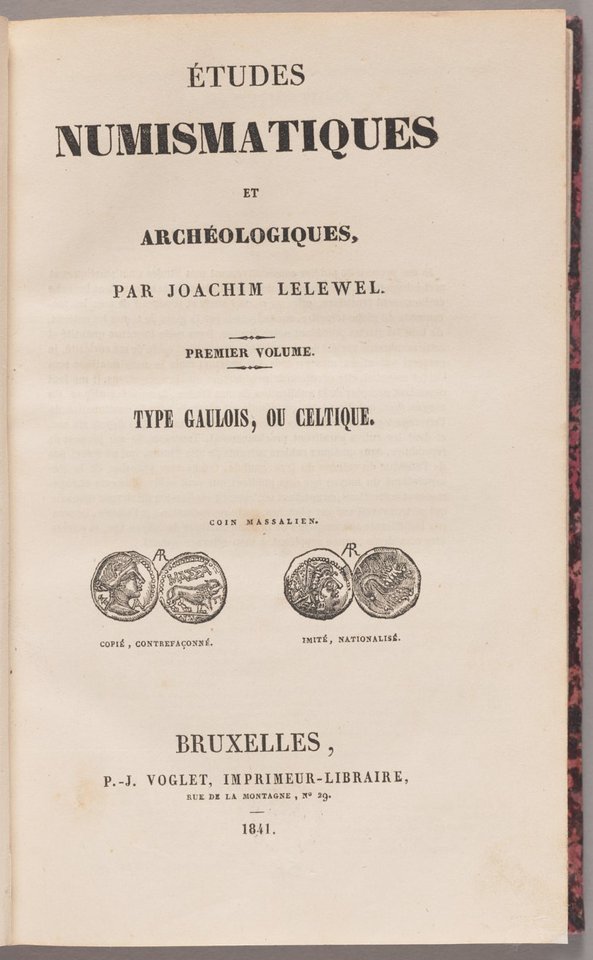 Joachim Lelewel, Etudes Numismatiques et archeologiques, t. 1, ze zbiorów Biblioteki Muzeum Warszawy