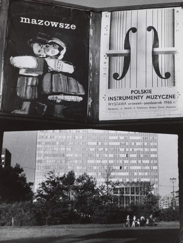 Edward Hartwig, Posters integrated into a photograph of the City Centre, 1966
