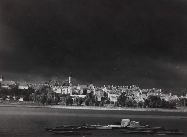 Edward Hartwig, Panorama Starego Miasta widziana z praskiego brzegu, przed 1984