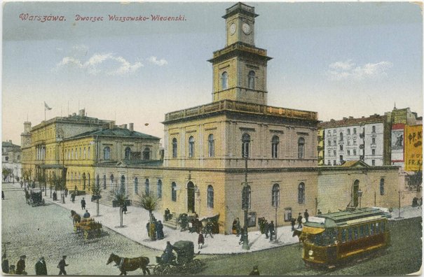 Dworzec Kolei Warszawsko-Wiedeńskiej, ok. 1915