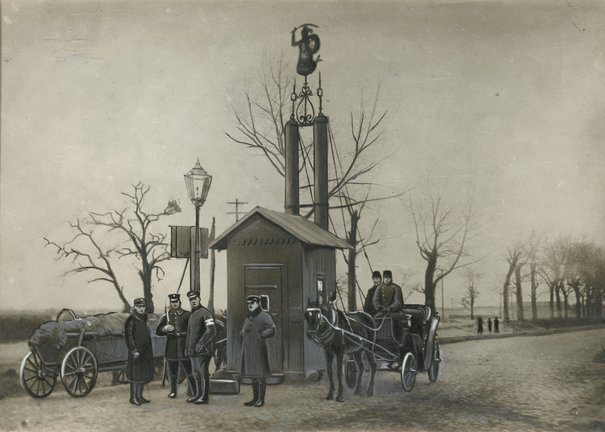 Posterunek Straży Obywatelskiej przy rogatkce wolskiej, 08.1915