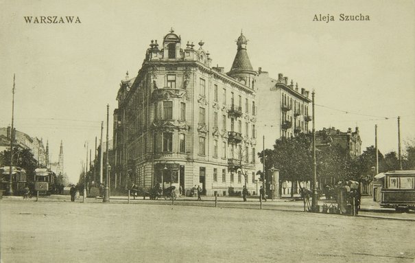 Widok ronda Mokotowskiego zwanego też Keksholmskim