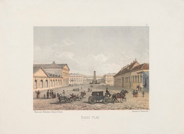 Louis Julien Jacottet, Adam Lerue, Charles Riviere, Wojciech Gerson, Plac Saski, 1852