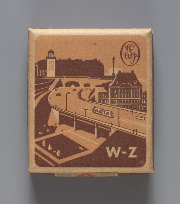 Opakowanie po papierosach W-Z, po 1953