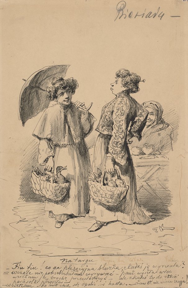 Franciszek Kostrzewski, Na targu, ok. 1905