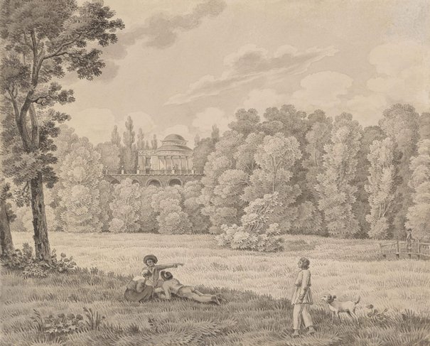 Aleksander Majerski, Widok pałacu w Natolinie, 1818