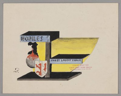Edward Manitius, Projekt reklamy dla Fabryki Farb i Lakierów Nobiles SA, między 1926 a 1939