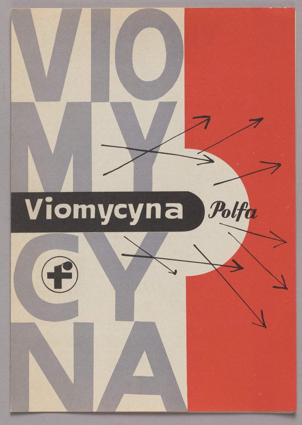Powszechna Agencja Reklamy, Tarchomińskie Zakłady Farmaceutyczne 'Polfa',  Ulotka informacyjna leku Viomycyna,  między 1961 a 1980
