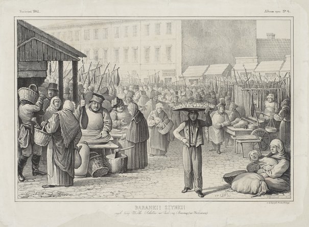 Jan Feliks Piwarski, Baranki! Szynki! Czyli targ wielkosobotni za Żelazną Bramą w Warszawie, 1841