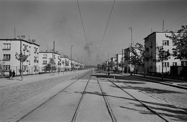 Koło, nowa dzielnica, domy przy ulicy Obozowej, 1937