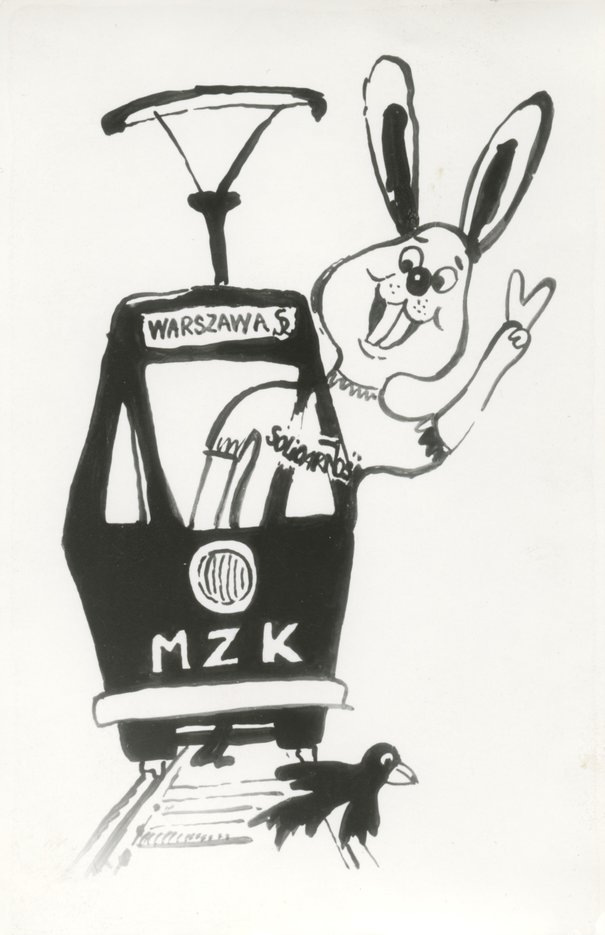 Satyryczna fotografia opozycyjna NSZZ "SOLIDARNOŚĆ", lata 80. XX w.