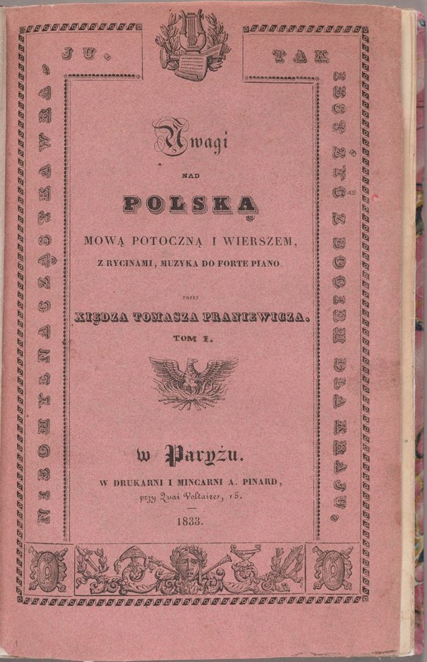 Uwagi nad Polską mową potoczną i wierszem, tom 1-2 + zbiór 6 pism, ze zbiorów Biblioteki Muzeum Warszawy